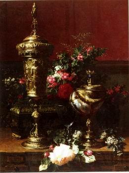 unknow artist Floral, beautiful classical still life of flowers.056